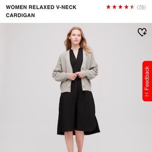 Uniqlo Relaxed V-Neck Cardigan